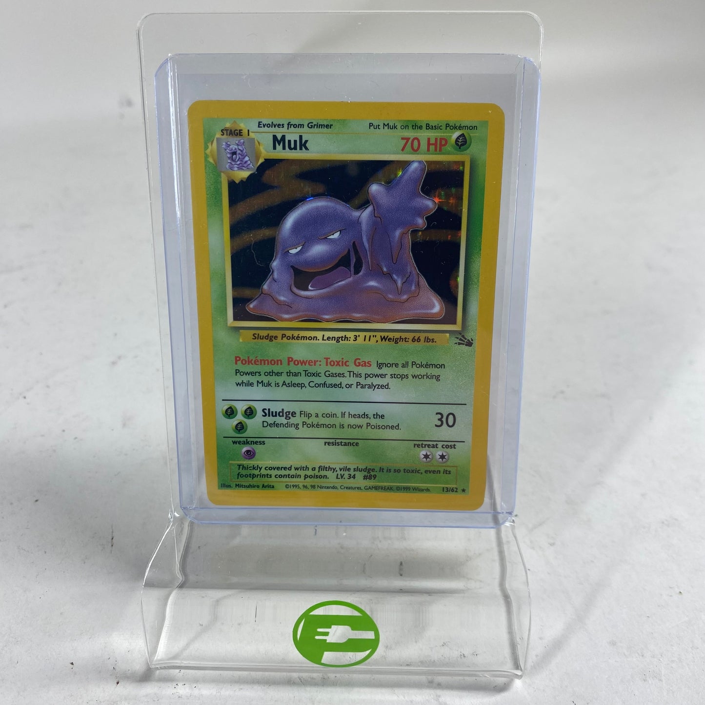 Pokémon TCG Fossil Muk 13/62 Holo English