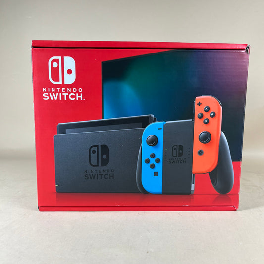 New Nintendo Switch v2 Video Game Console HAC-001(-01) Red/Blue