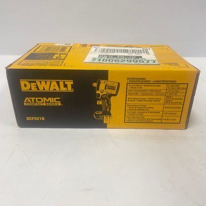 New DeWalt DCF921B 20V MAX Compact Impact Wrench with Hog Ring Anvil