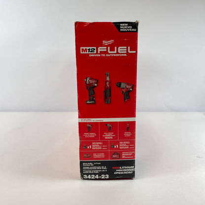 New Milwaukee 3422-23 M12 12V M12 FUEL 3-Tool Combo Kit