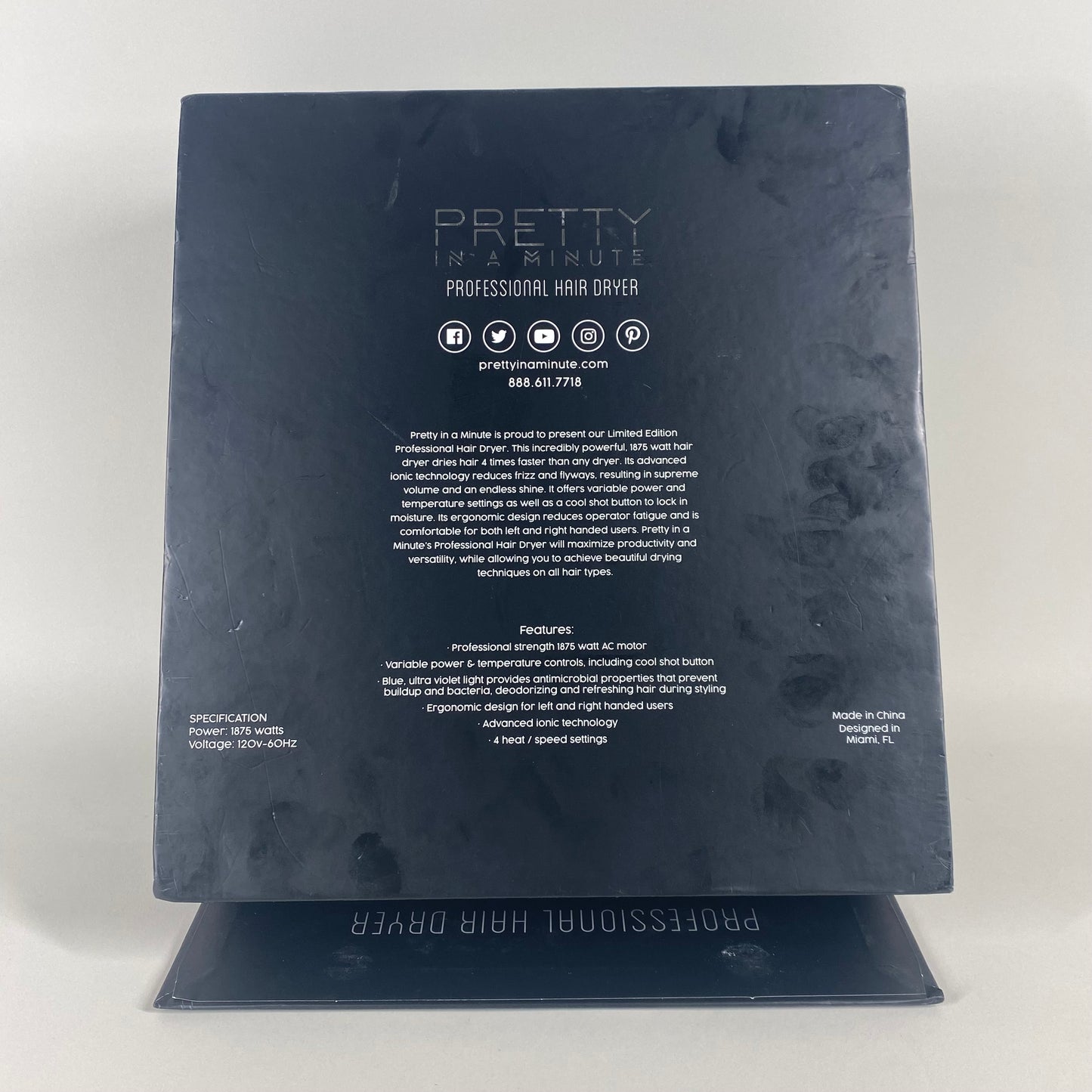 New Pretty in a Minute Professional Hair Dryer