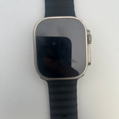 GPS Only Apple Watch Ultra 2 49MM Natural Titanium Black Solo Loop MREP3LL/A