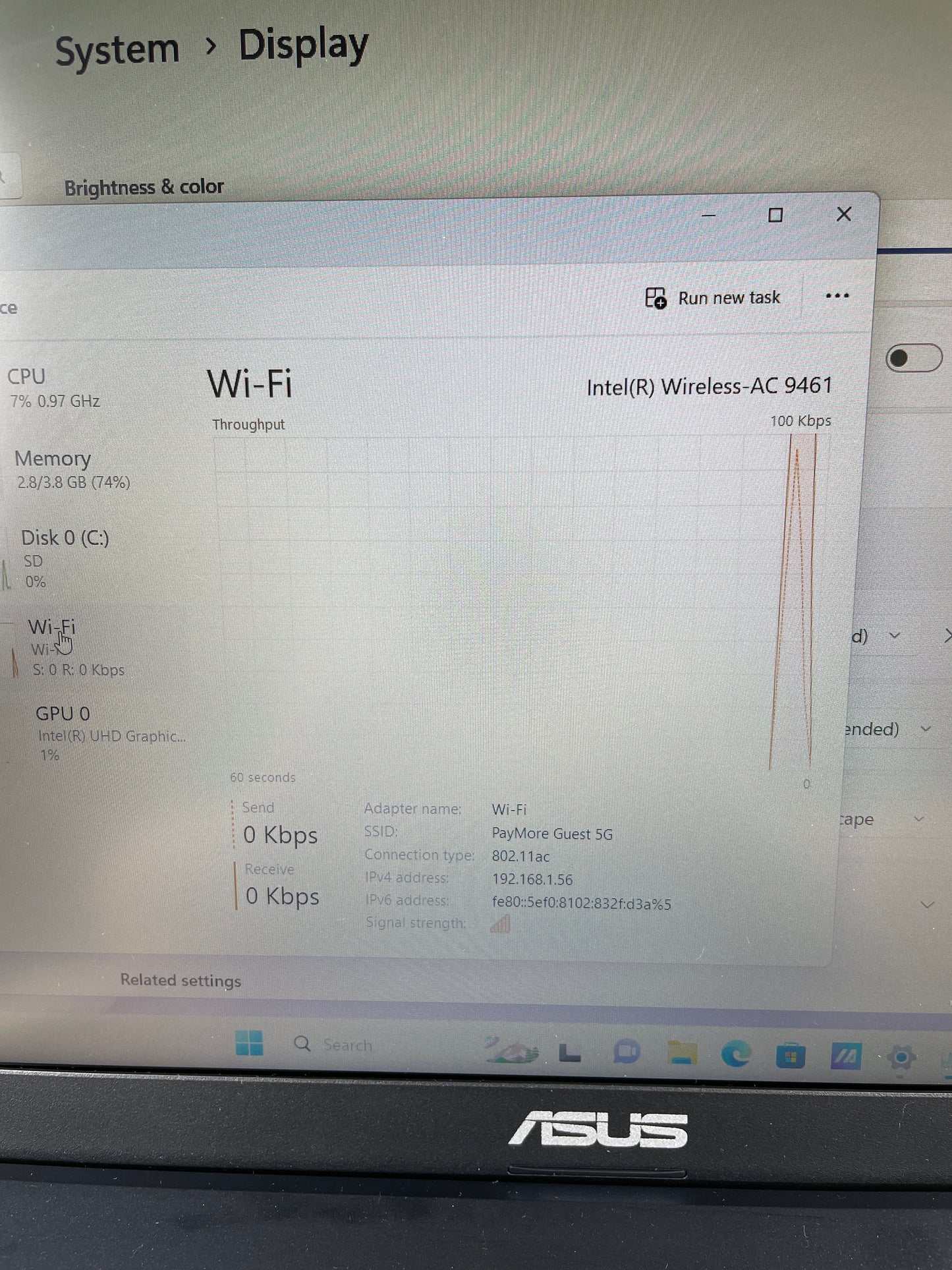 ASUS VivoBook E510 L510 15.6" Intel Pentium Silver N5030 1.1GHz 4GB RAM 128GB
