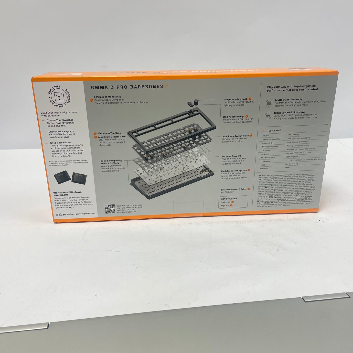 New Glorious GMMK 3 Pro Mechanical Gaming Keyboard