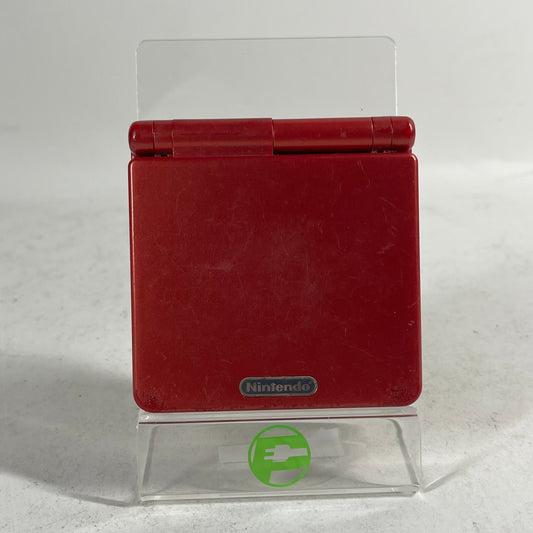 Nintendo Game Boy Advance SP Handheld Game Console Only AGS-001 Flame Red