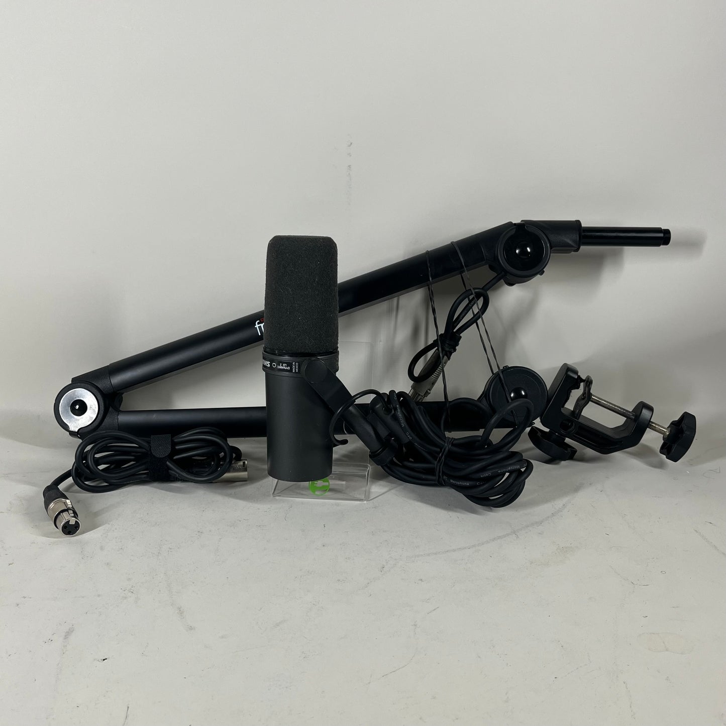 Shure SM7B Cardioid Dynamic Vocal Microphone With Frame Works Clamp Stand