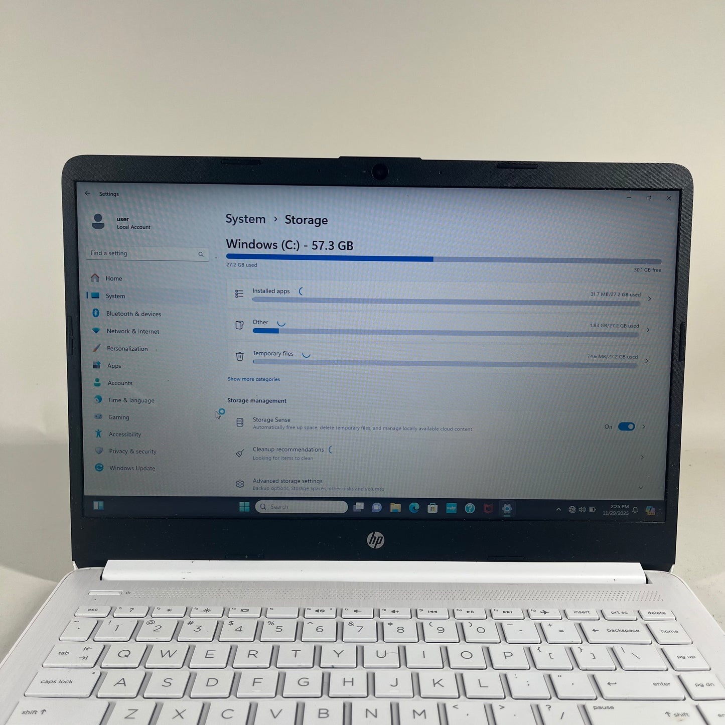 HP 14-DQ0052DX 14" Celeron 1.1GHz 4GB RAM 64GB SSD