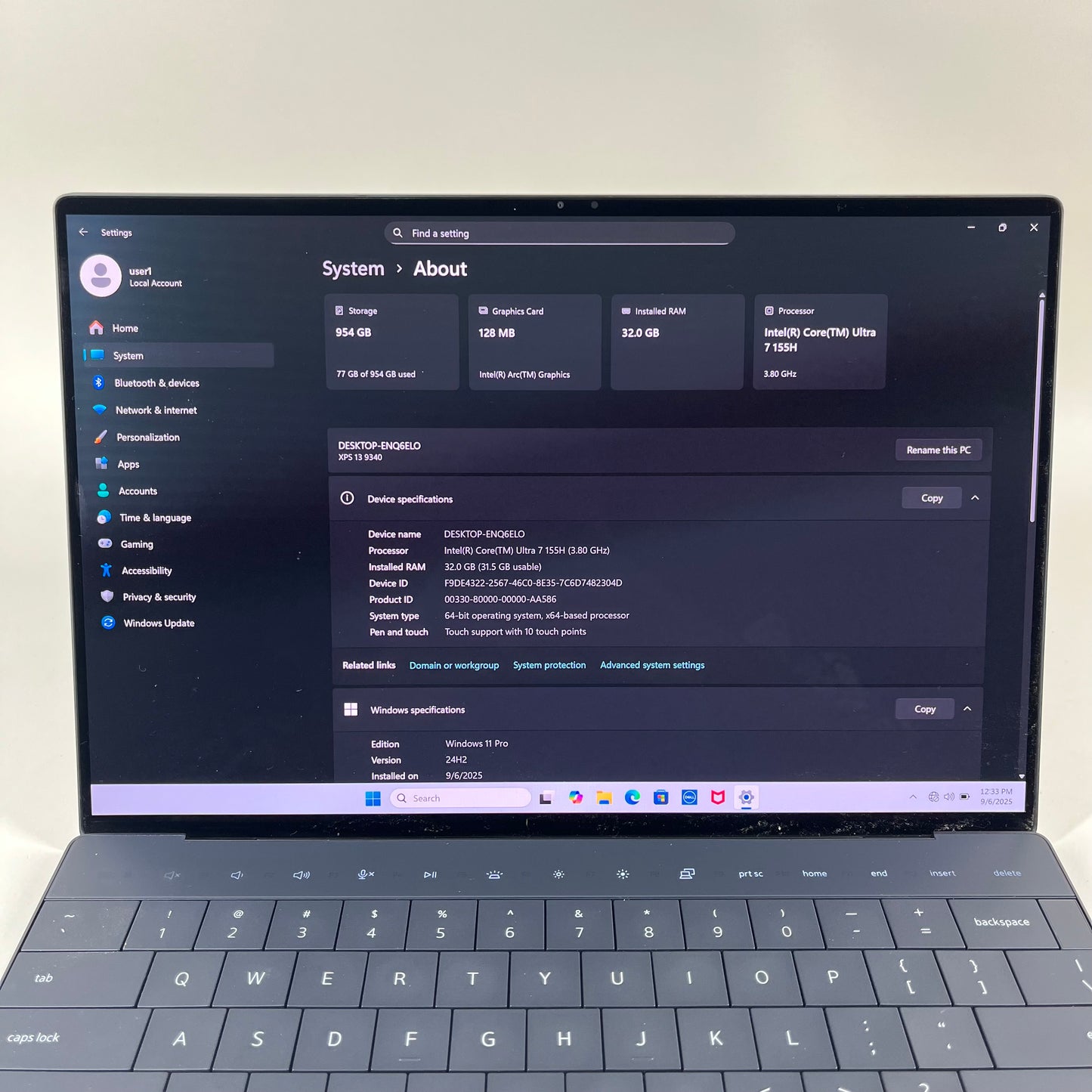 Dell XPS P151G 13.4" Core Ultra 7 155H 3.8GHz 32GB RAM 1TB SSD
