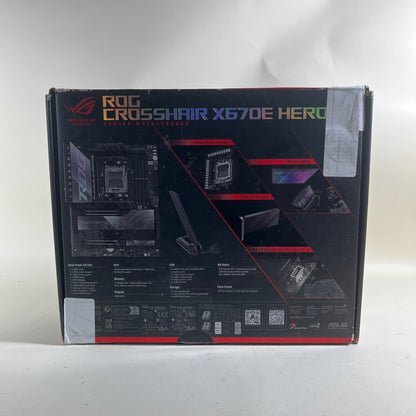 ASUS ROG Crosshair X670E Hero AMD AM5 ATX Ryzen 9 7900X Combo