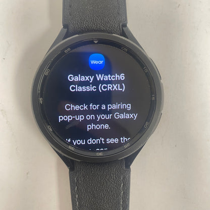 GPS Only Samsung Galaxy Watch6 Classic Aluminum Smartwatch SM-R960