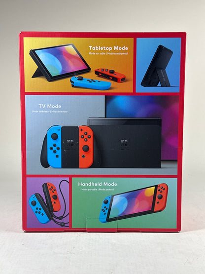 New Nintendo Switch OLED Video Game Console HEG-001 Red/Blue