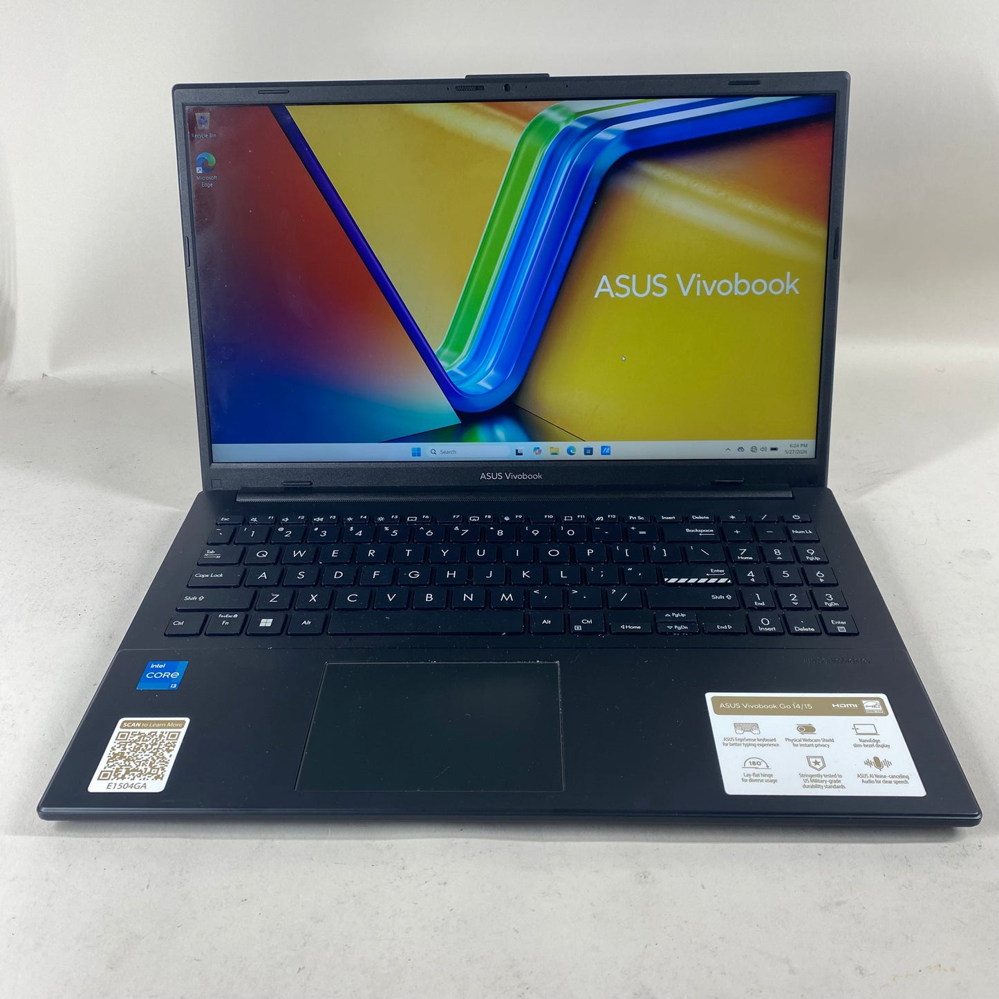 Asus Vivobook Go 15 E1504G 15.6" i3-N305 1.8GHz 8GB RAM 256GB SSD