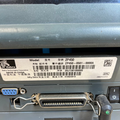 Zebra ZP 450 Direct Thermal Label Printer Z9450-0501-0000A