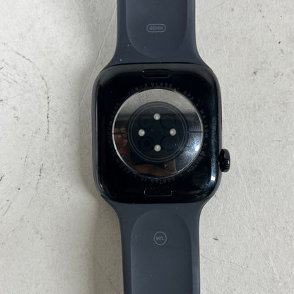 GPS Only Apple Watch Series 11 46MM Jet Black Aluminum Black Sport Band MEUX4LW