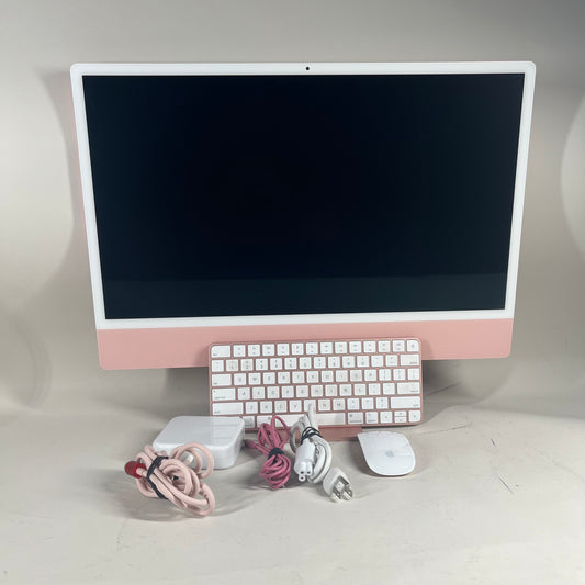 2021 Apple iMac 24" M1 3.2GHz 8GB RAM 256GB SSD Pink A2438