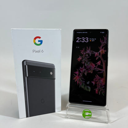 Factory Unlocked Google Pixel 6 128GB Black G9S9B