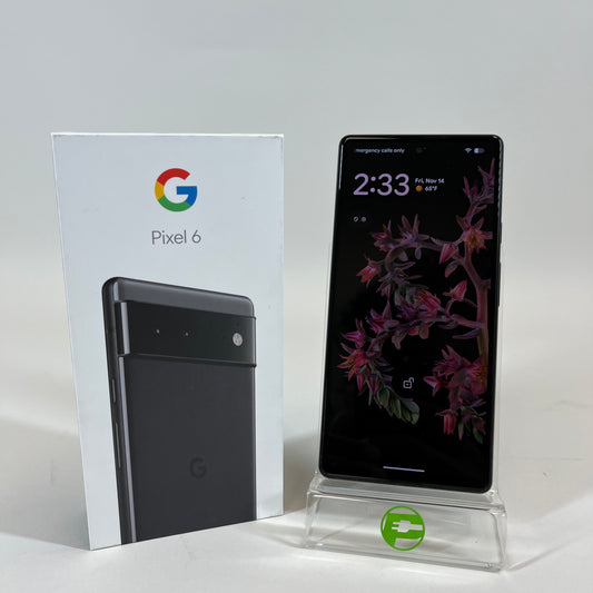 Factory Unlocked Google Pixel 6 128GB Black G9S9B