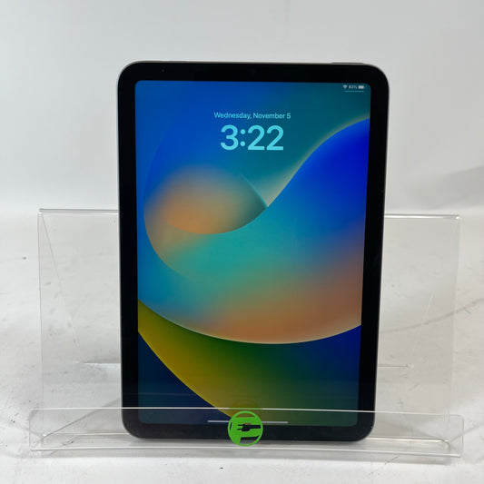 WiFi Only Apple iPad Mini 6th Gen 64GB 16.6 Space Gray MK7M3LL/A