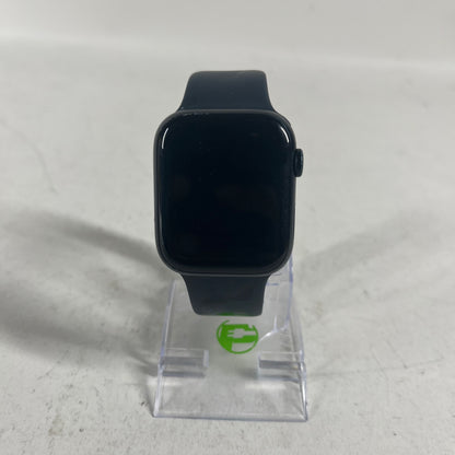 GPS Only Apple Watch Series 8 45MM Black Aluminum Black Sport Band MNUL3LL/A