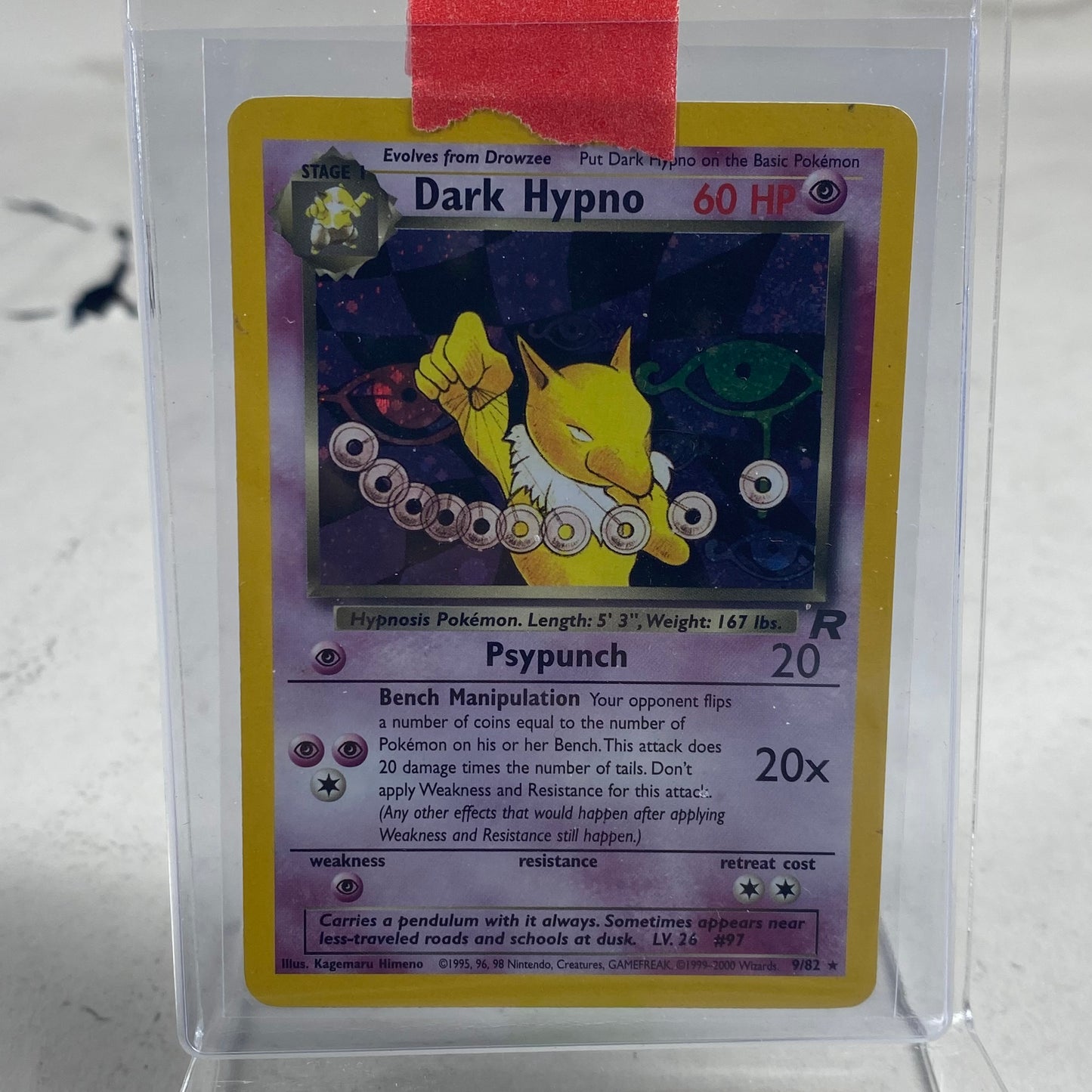 Pokémon TCG Team Rocket Dark Hypno  9/82 Holo English