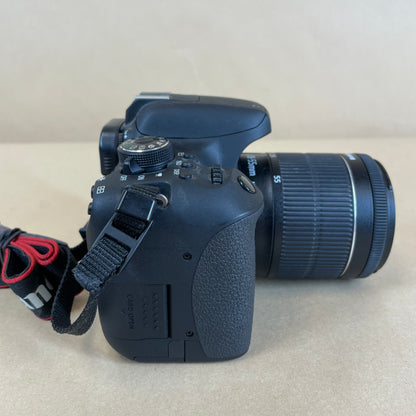 Canon EOS Rebel T6i 24.2MP DSLR Camera 1897 Shutter Count 18-55mm Lens Combo