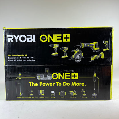 Ryobi ONE+ 18V 6-Tool Combo Kit PCL1600K2