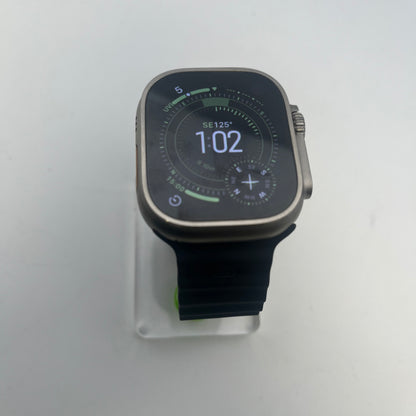 GPS Only Apple Watch Ultra 2 49MM Natural Titanium Black Solo Loop MREP3LL/A