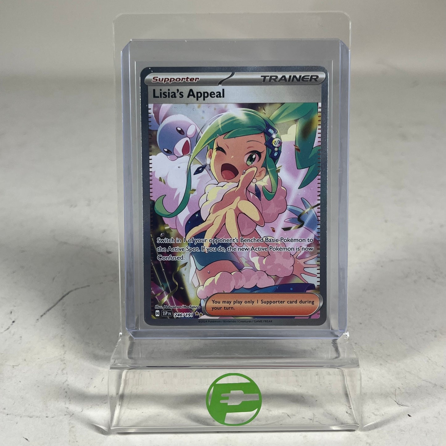Pokémon TCG Surging Sparks Lisia's Appeal 246/191 Holo English