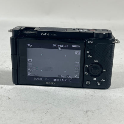 Sony Alpha ZV-E10 24.2MP Compact Mirrorless Digital Camera Lens Combo