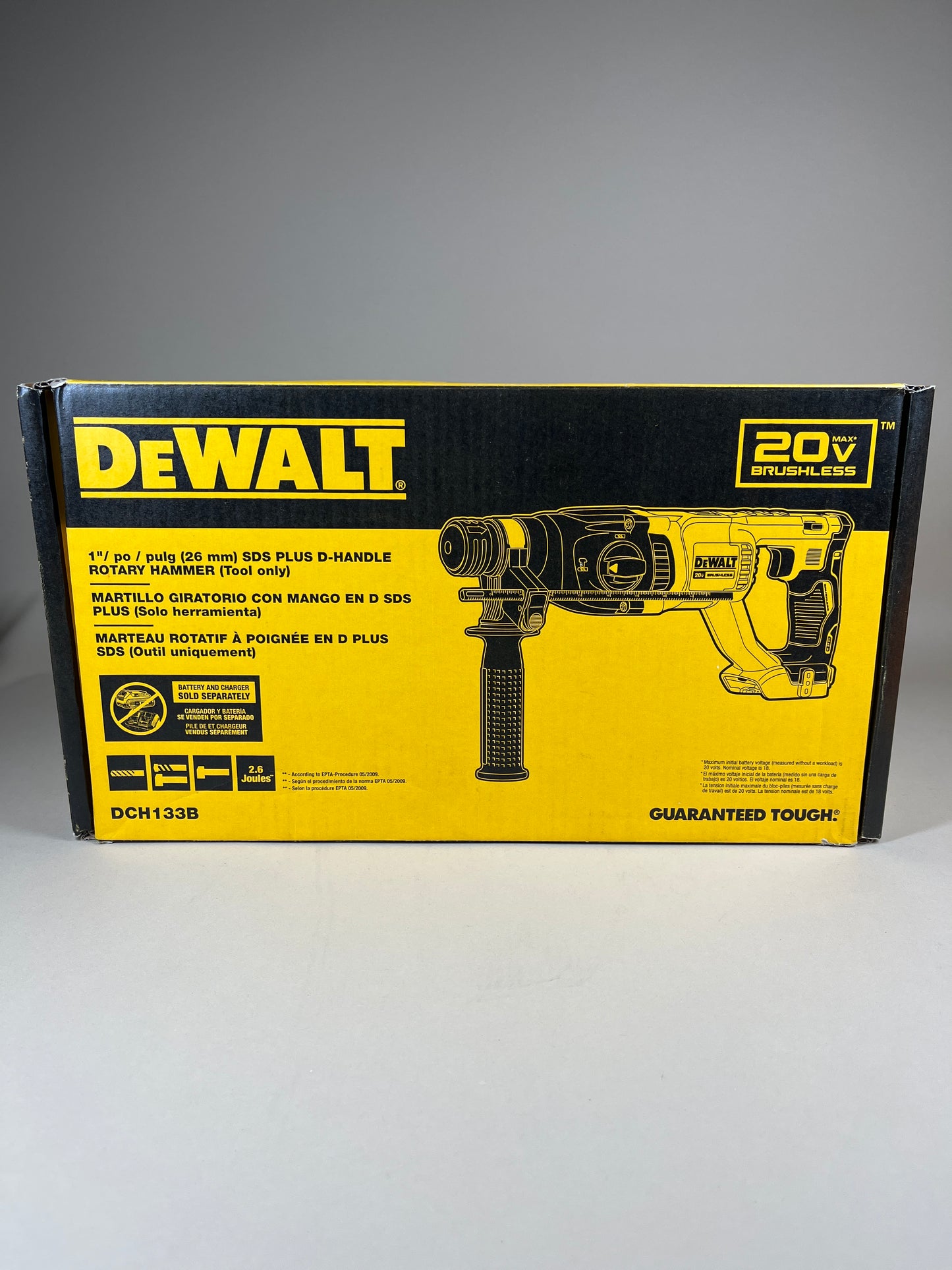 New Open Box DeWalt DCH133B 20V Rotary Hammer