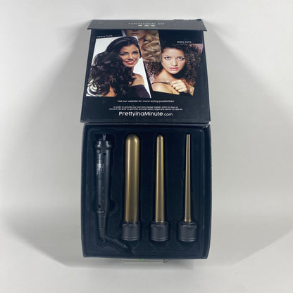 New Pretty in A Minute 3 in 1 Wand Curler P1003