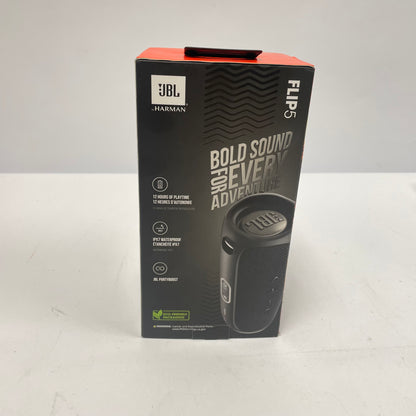 New JBL Flip 5 Portable Party Speaker Black JBLFLIP5