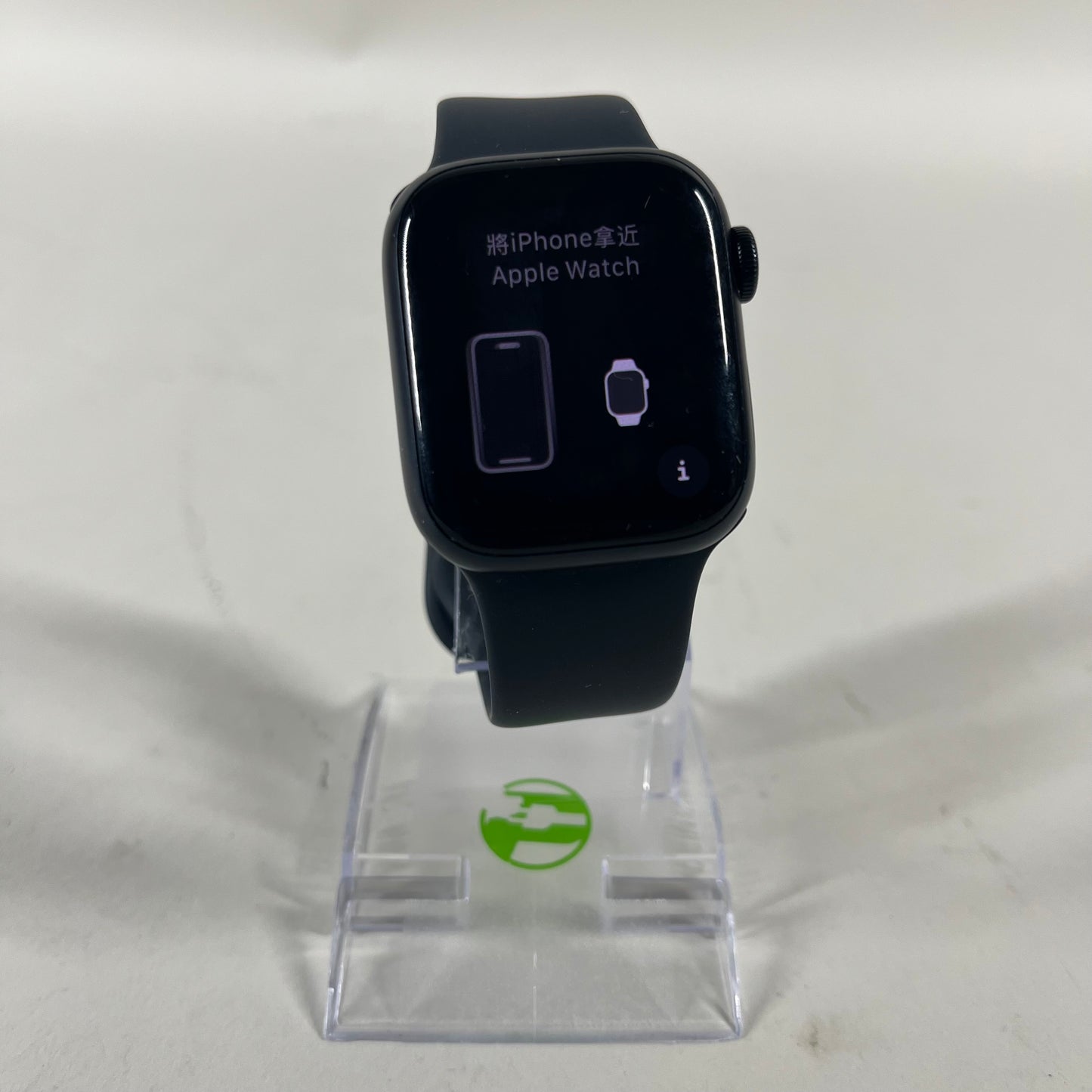 Unlocked Apple Watch Series 8 41MM Black Aluminum Black Nike Sport Band 