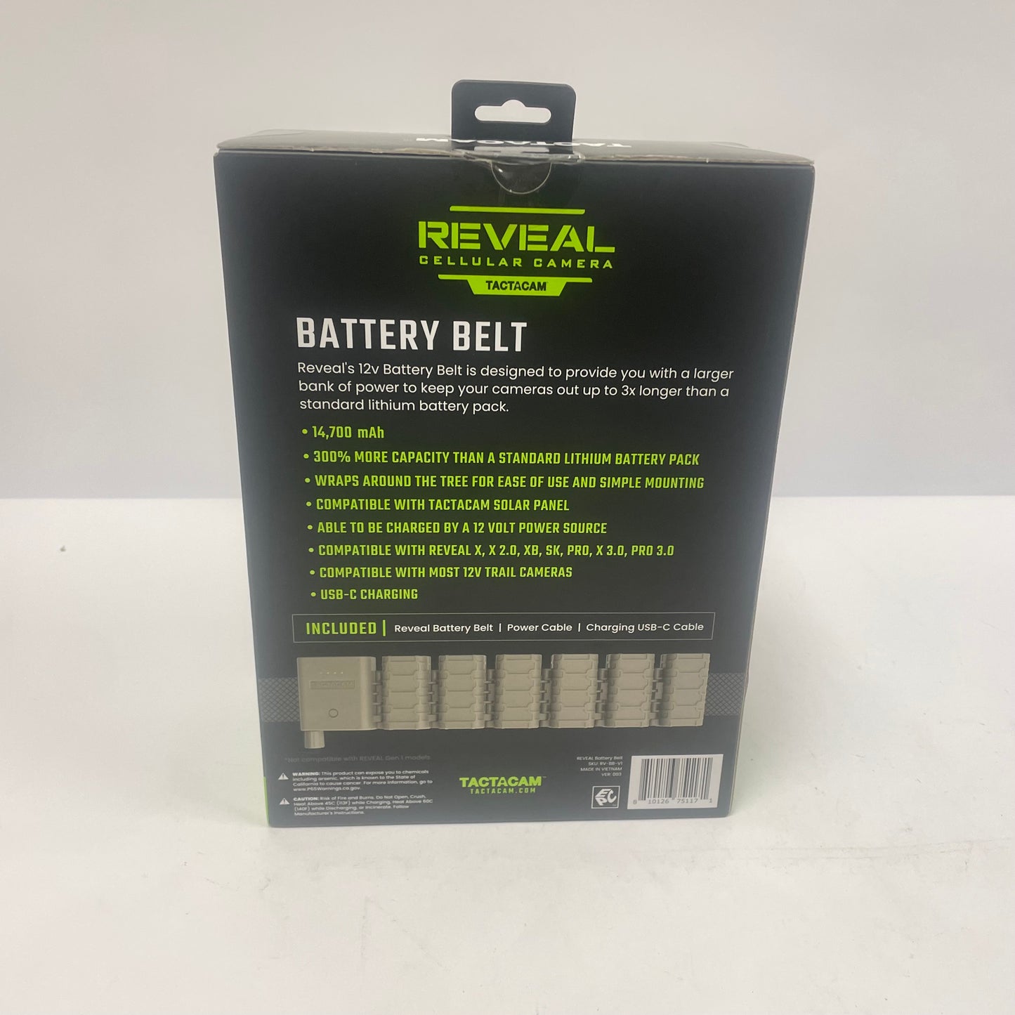 New Tactacam Battery Belt Battery Belt RV-BB-V1