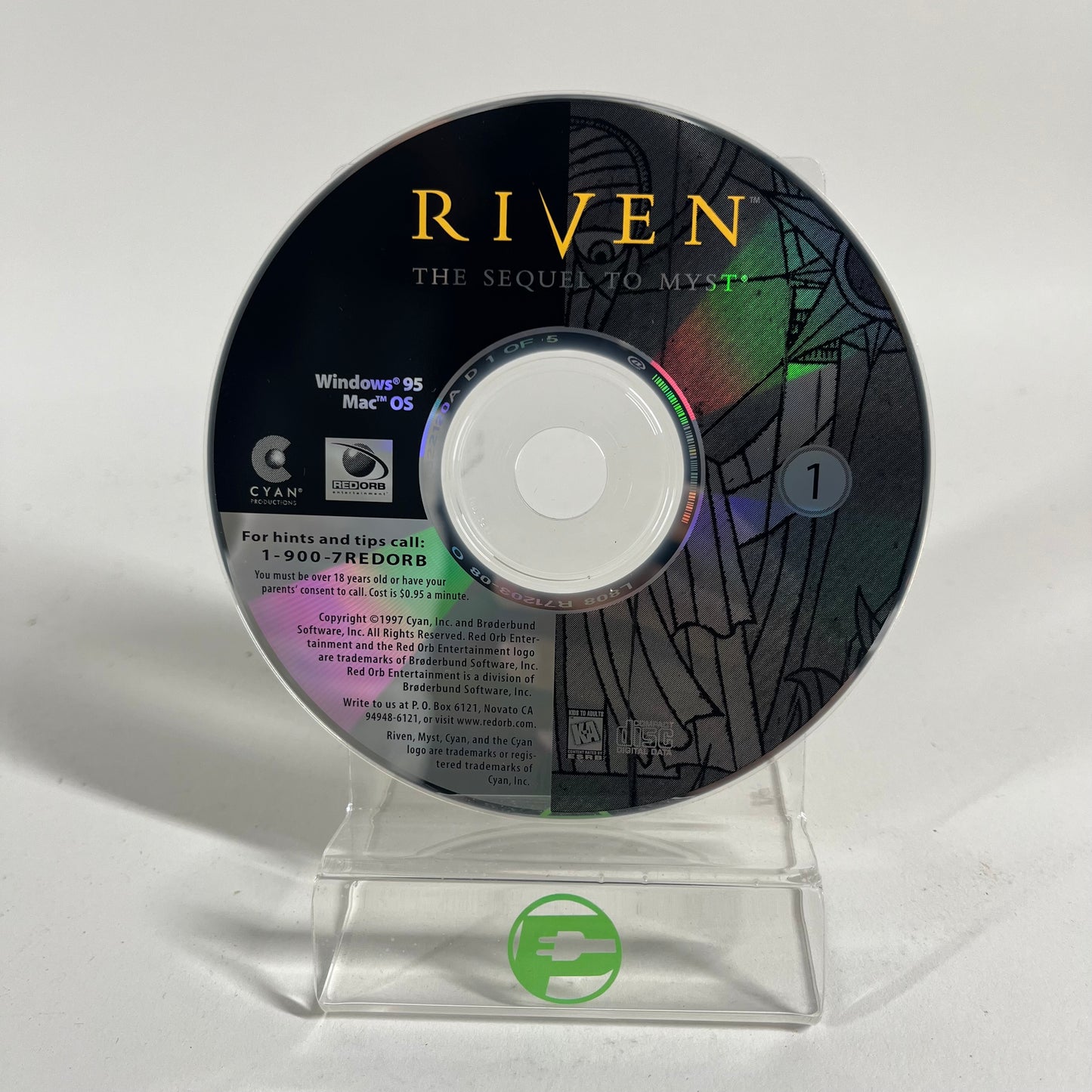 Riven: Sequel To Myst  (PC, 1997)