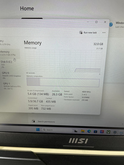 MSI Cyborg A13VE 15.6" i7-13620H 2.4GHz 32GB RAM 2TB SSD GeForce RTX 4050