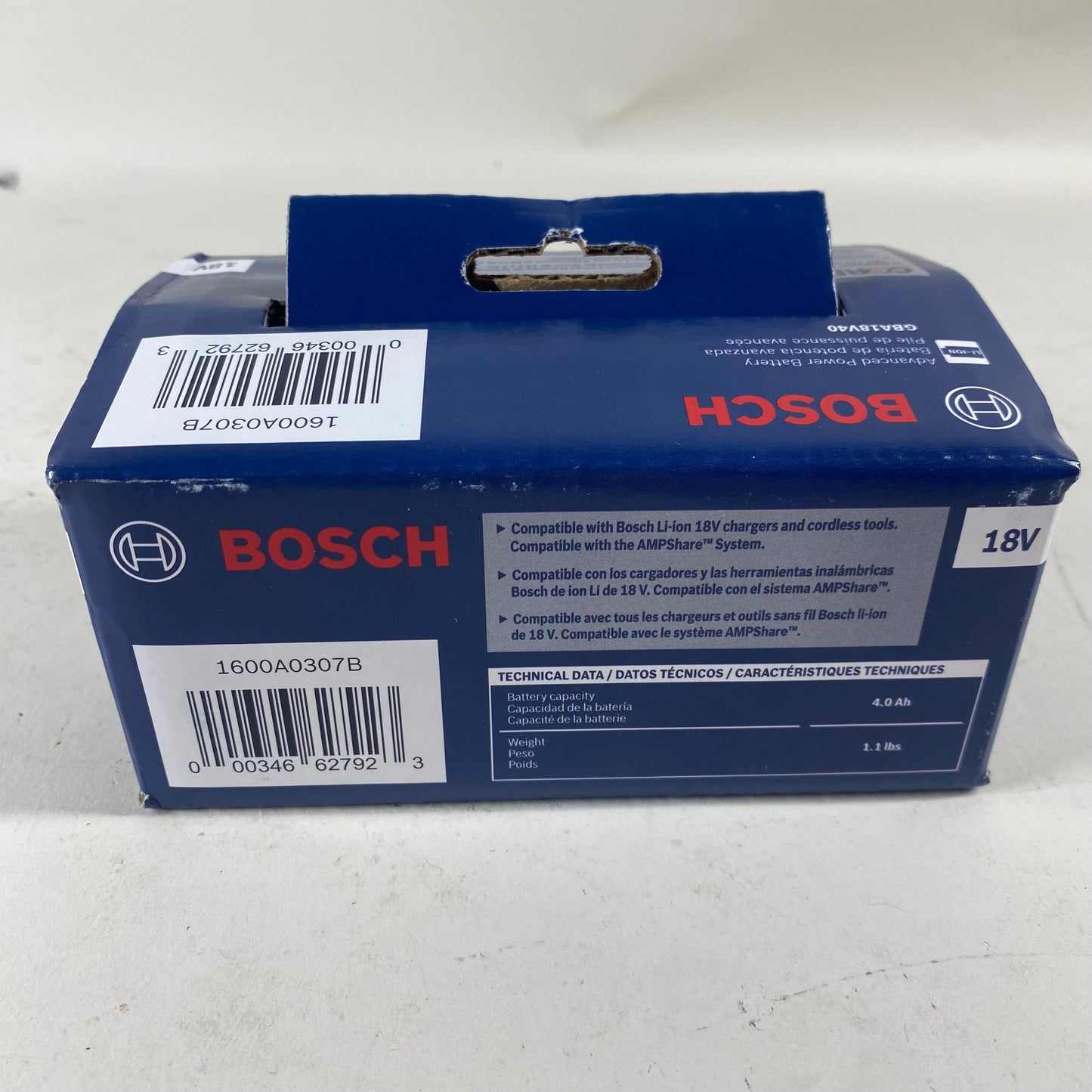 New Bosch GBA18V40 3V Advanced Power Battery