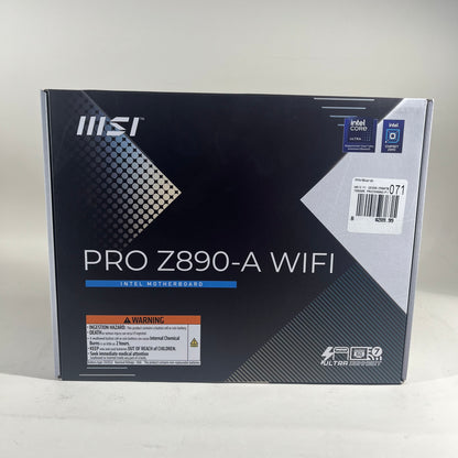 New MSi Pro Z890-A Wifi LGA 1851 ATX Motherboard