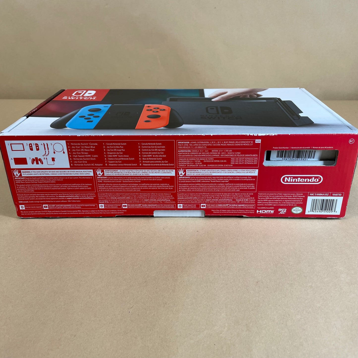 Nintendo Switch v1 HAC-001 Red/Blue