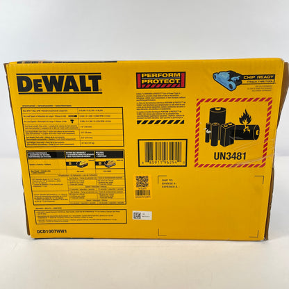 New DeWalt DCD1007WW1 20V 1/2 Hammer Drill Driver Set