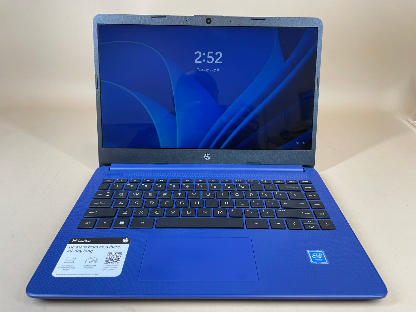 HP 14-DQ0055dx 14" Celeron N4120 1.1GHz 4GB RAM 64GB eMMc Intel UHD Graphics