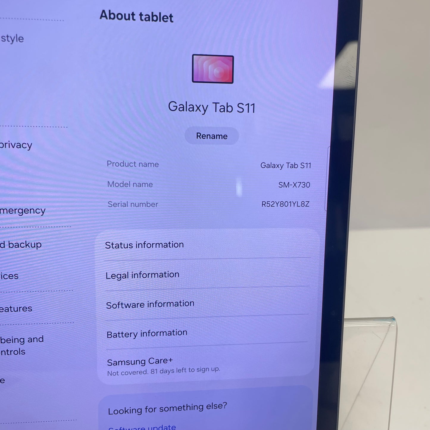 WiFi Only Samsung Galaxy Tab S11 11.0" 256GB Gray SM-X730