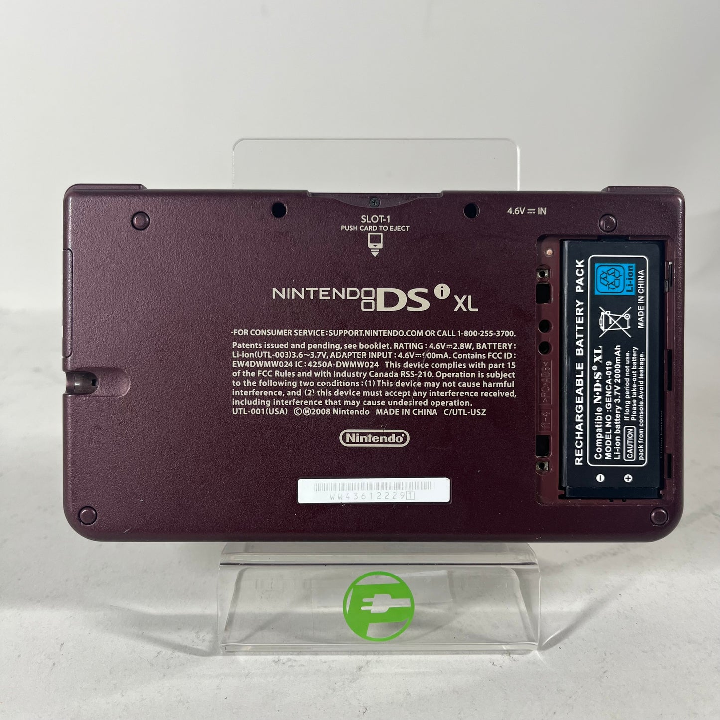 Nintendo DSi XL Handheld Game Console UTL-001(USA) Burgundy