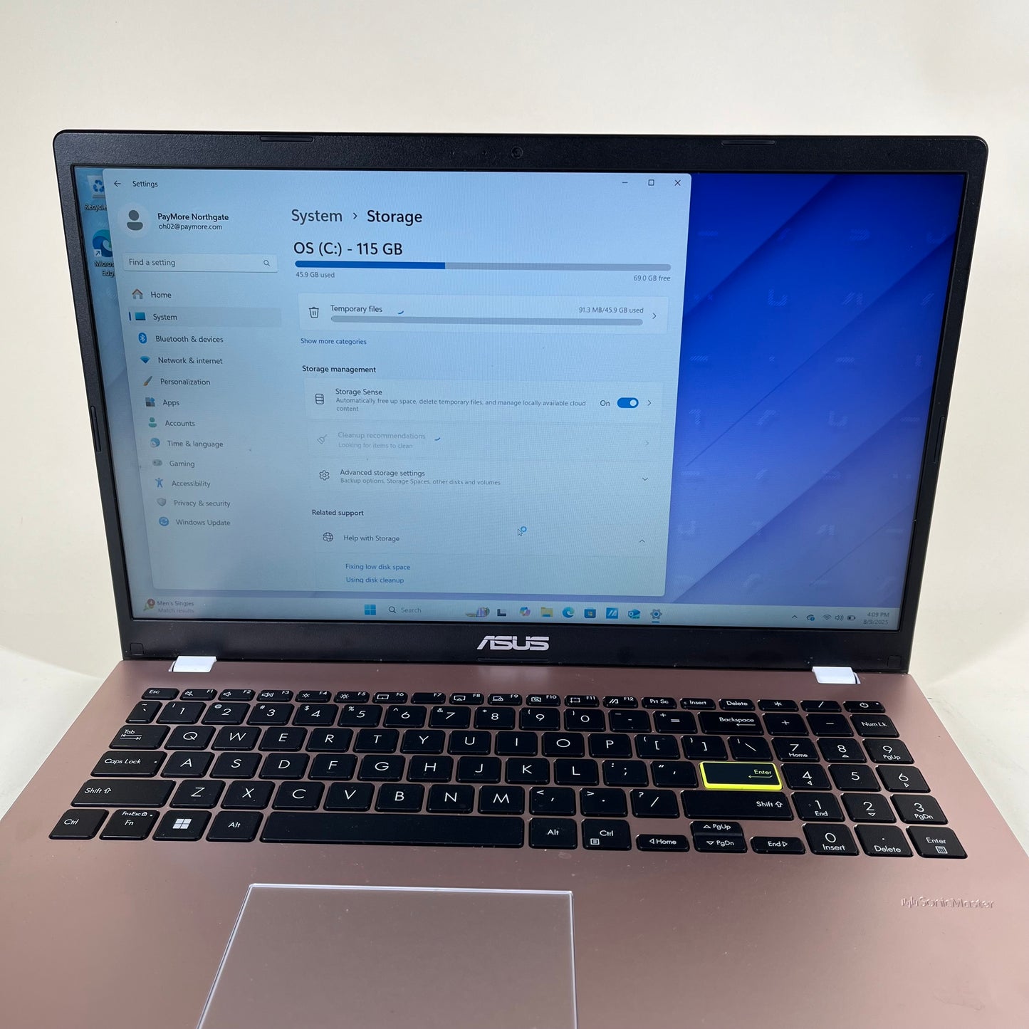 ASUS VIVOBOOK l510K 2HF0 15.6" Pentium Silver N6000 1.1GHz 4GB RAM 128GB