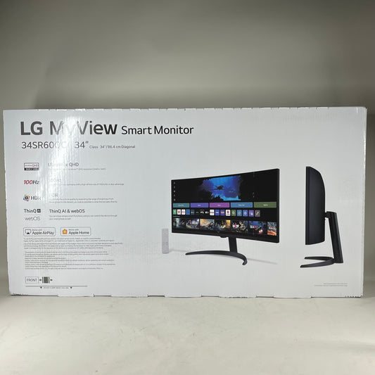 New LG Smart Monitor 34" 34SR60QC WQHD VA 100Hz Curved Monitor
