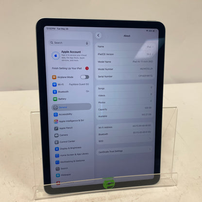 WiFi Only Apple iPad Air 11" M2 128GB Blue MUWD3LL/A