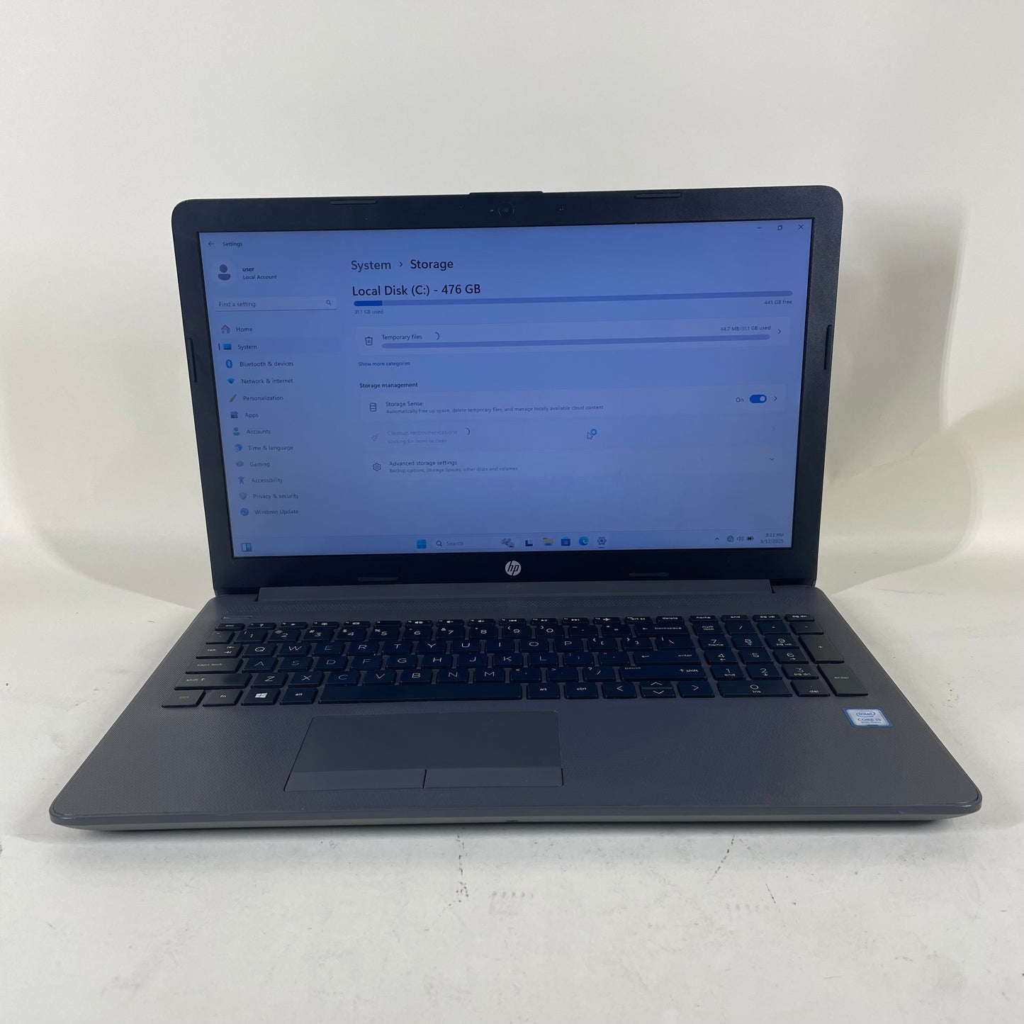 HP 250 G7 RTL8821CE 15.6" i5-8265U 1.8GHz 12GB RAM 512GB SSD