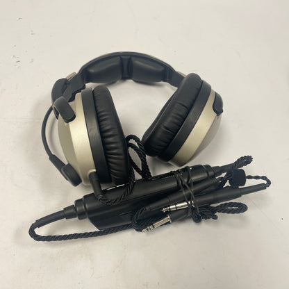 Lightspeed Zulu 3 Aviation Headset Black/Beige GA Dual Plug 4064
