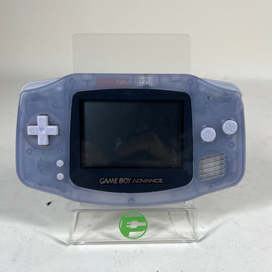 Nintendo Game Boy Advance Handheld Game Console Only AGB-001 Clear Glacier