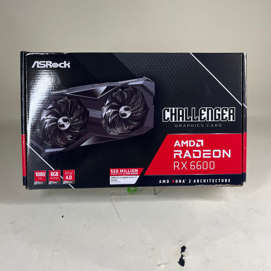 ASRock Amd Radeon RX 6600 8GB GDDR6 Graphics Card 90-GA2RZZ-OOUANF